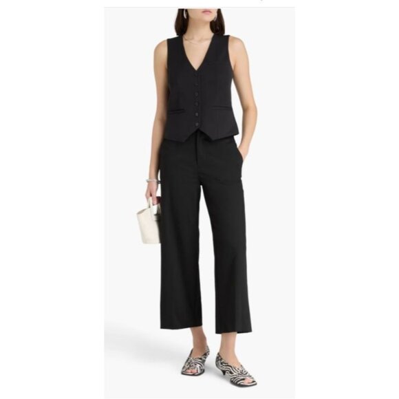 STAUD Black Brett twill Vest Size XS - Picture 2 of 7